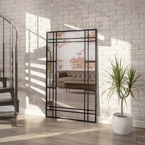 Lustro loft ze szprosami - LINDON - kolor ramy do wyboru
